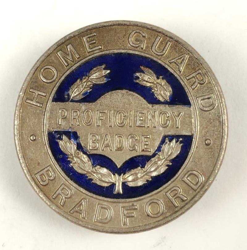 Home Guard Bradford WW2 proficiency sleeve badge circa 1941