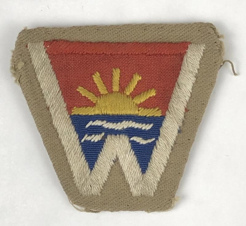 102nd Coast Artillery Brigade cloth formation sign.