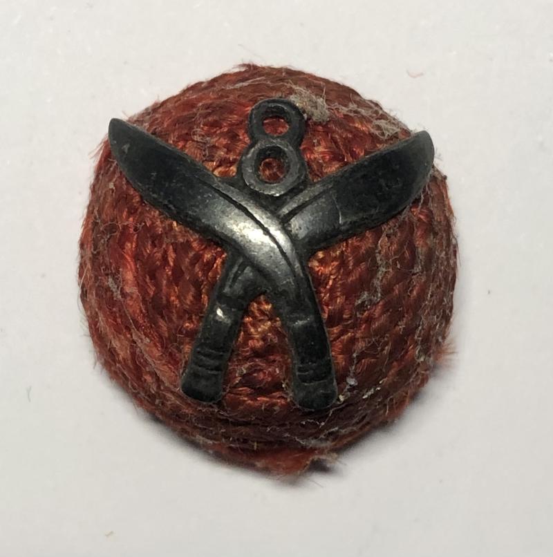 8th Gurkha Rifles Officer’s scarlet cord boss.