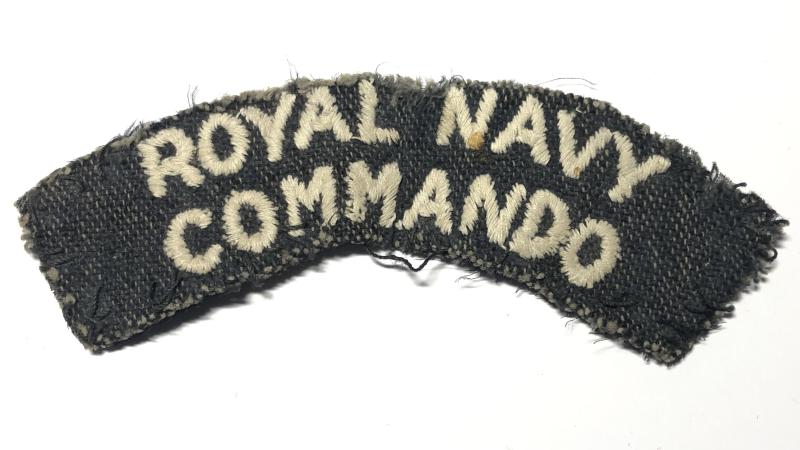 ROYAL NAVY COMMANDO WW2 shoulder title.
