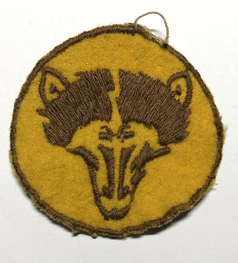 8th Armoured Brigade WW2 cloth formation sign.