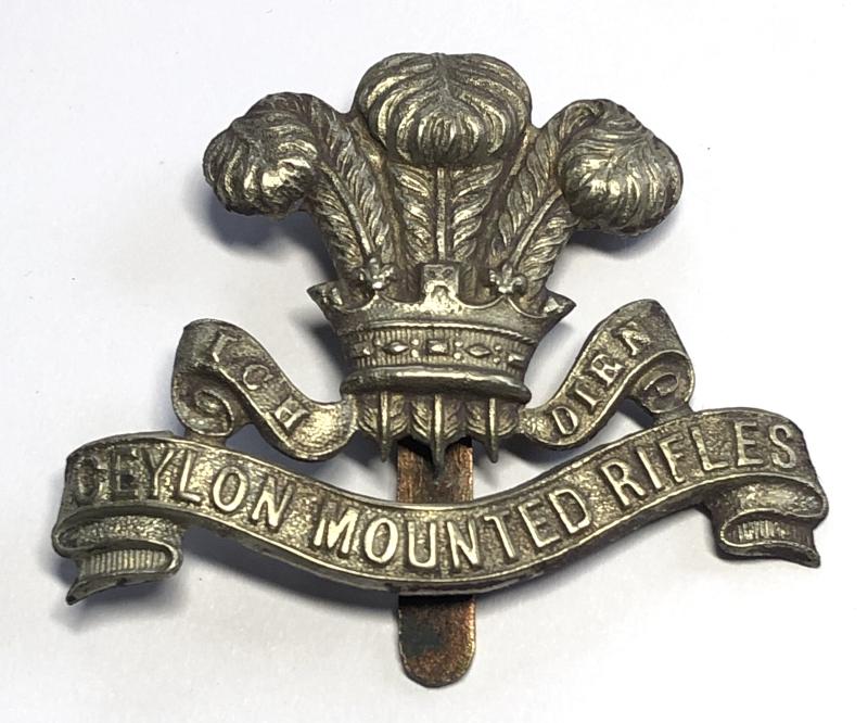 Ceylon Mounted Rifles pre 1937 cap badge.