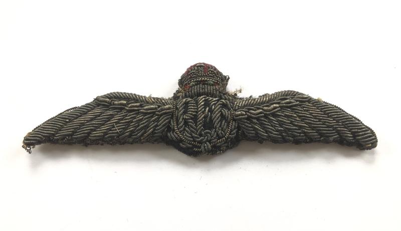 RFC WW1 Royal Flying Corps Bullion Pilot Wings.
