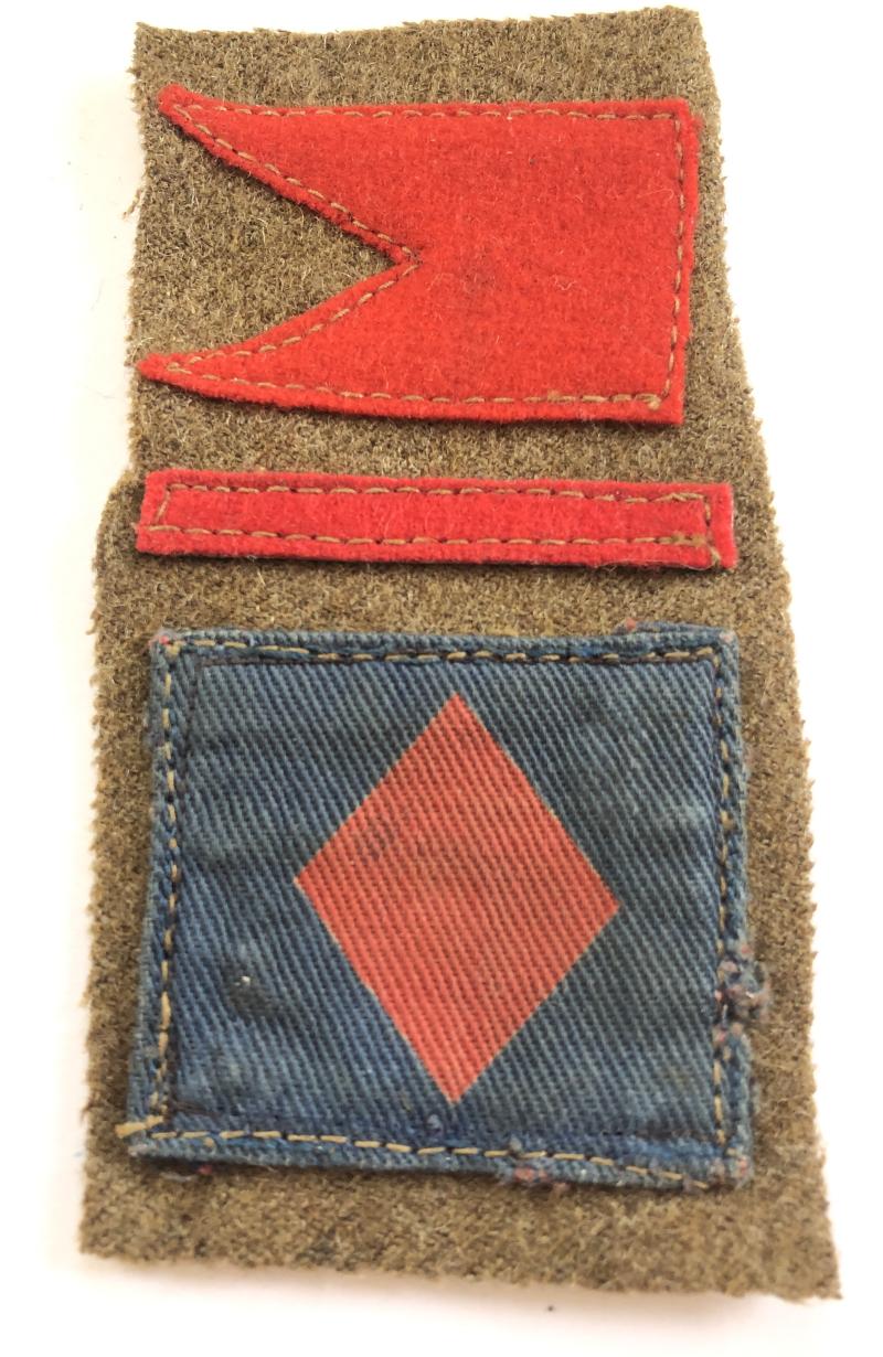 Divisional Headquarters 61st Infantry Division WW2 combination formation sign badge.