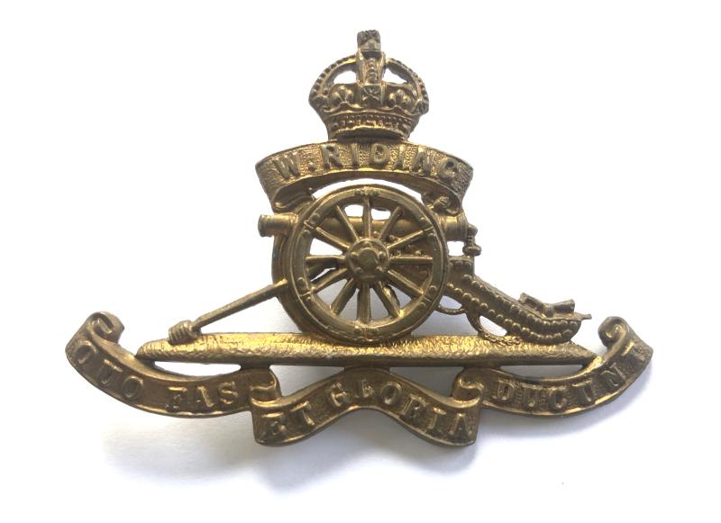 3rd West Riding Brigade, Royal Field Artillery cap badge c. 1908-14.