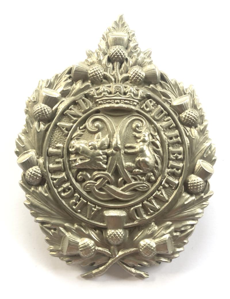 Argyll & Sutherland Highalanders Victorian Scottish glengarry badge.