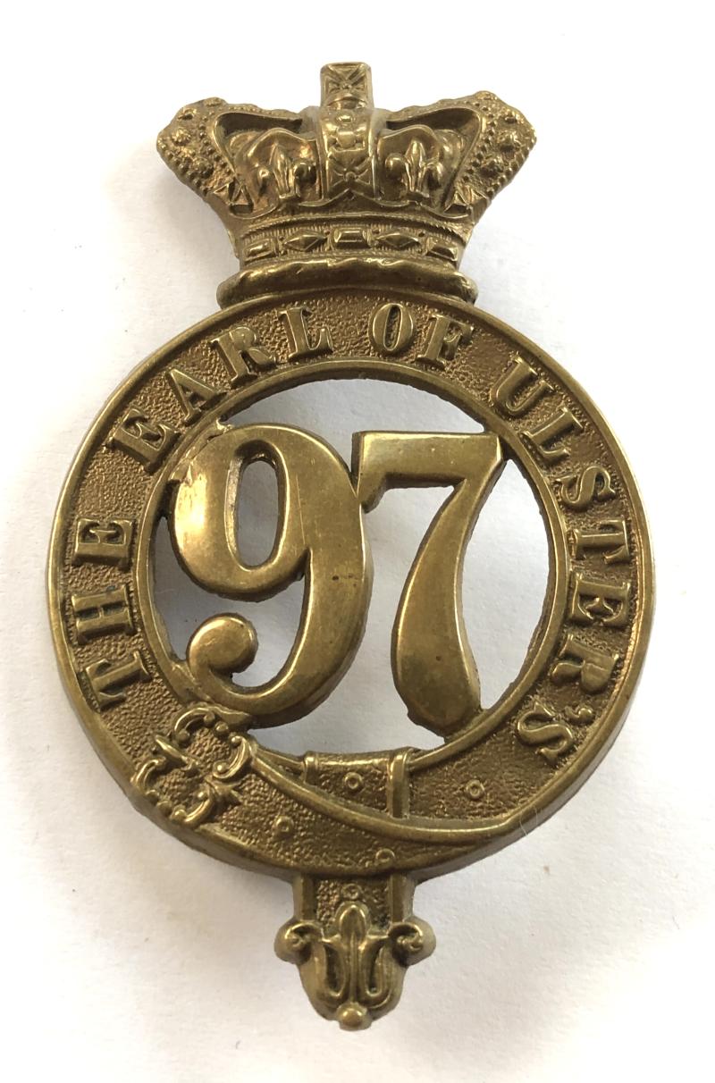 97th (Earl of Ulster’s) Regiment, Victorian glengarry badge c. 1878-81.1