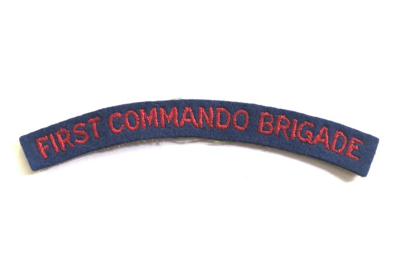 FIRST COMMANDO BRIGADE WW2 cloth shoulder title.