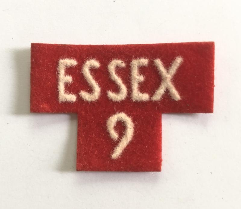 ESSEX / 9 2nd phase Home Guard shoulder title c. 1952-57.