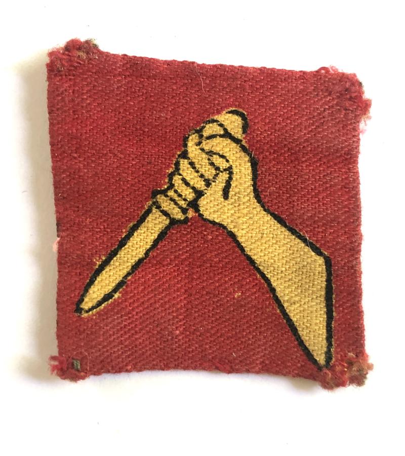 19th Indian Division WW2 cloth formation sign.