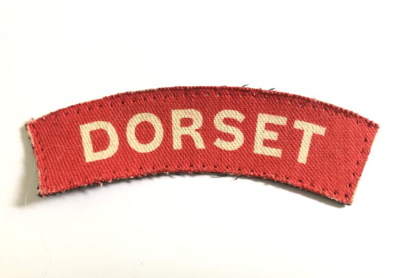 DORSET WW2 printed infantry shoulder title.