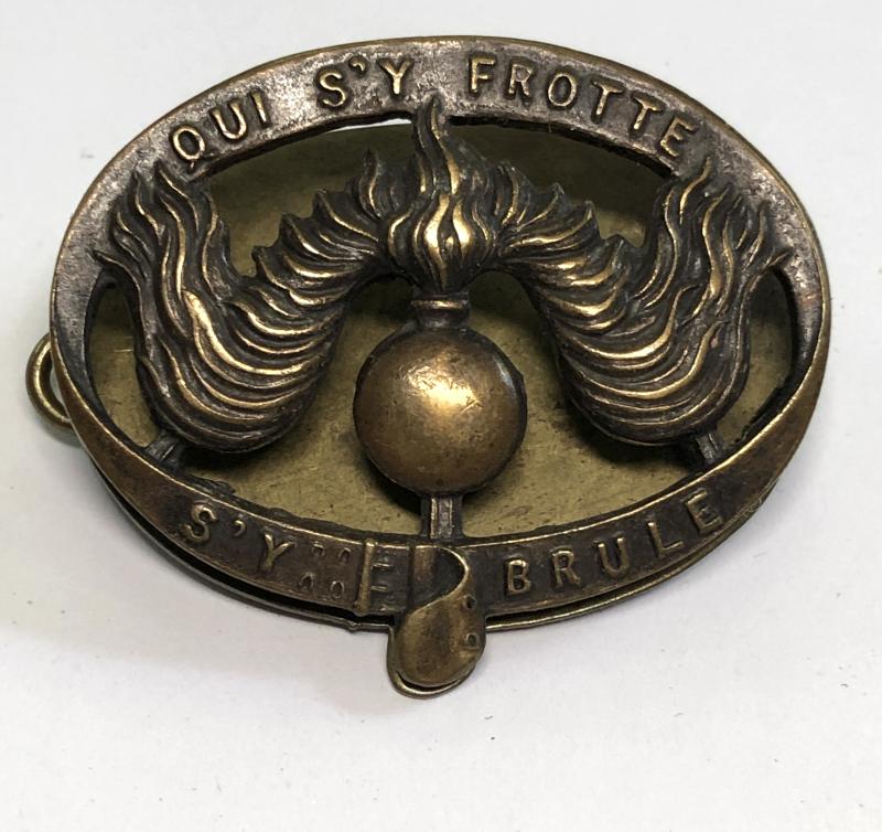 9th Battalion Tank Corps / RTR rare brass sleeve badge.