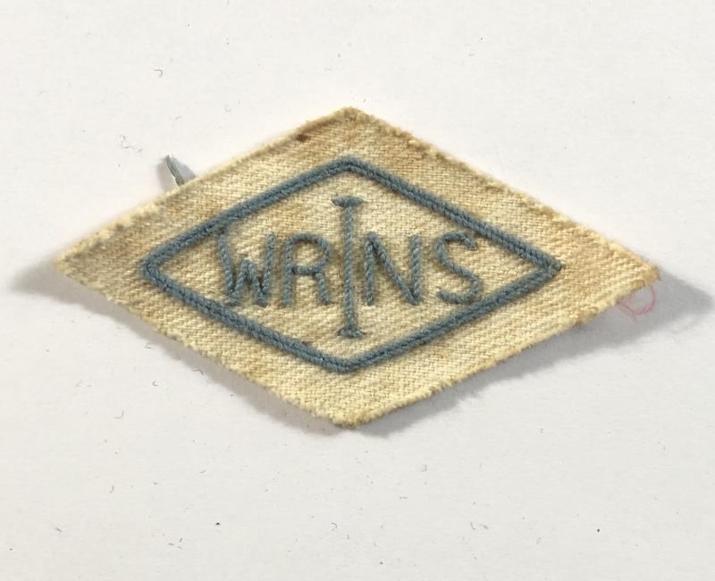 Women's Royal Indian Naval Service WW2 uniform cloth badge c. 1944-45.