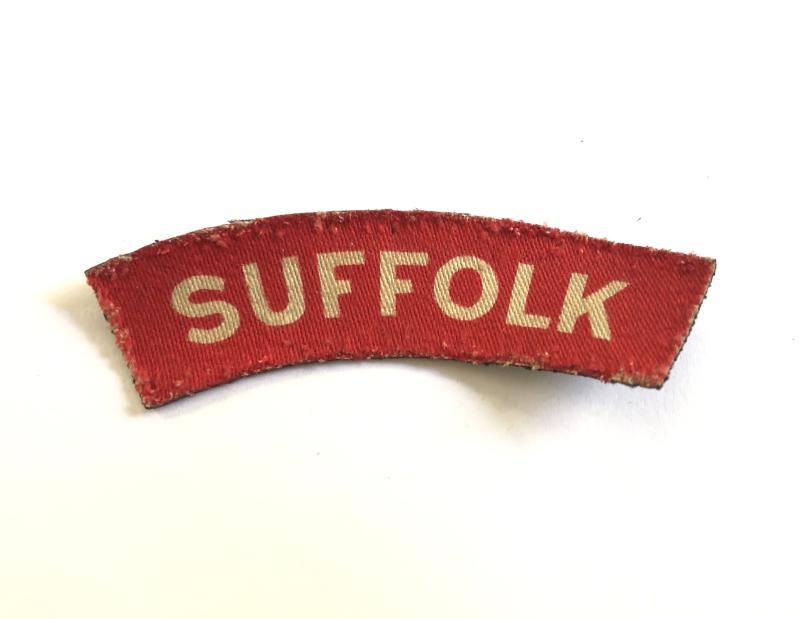 SUFFOLK WW2 printed shoulder title c. 1943-45.
