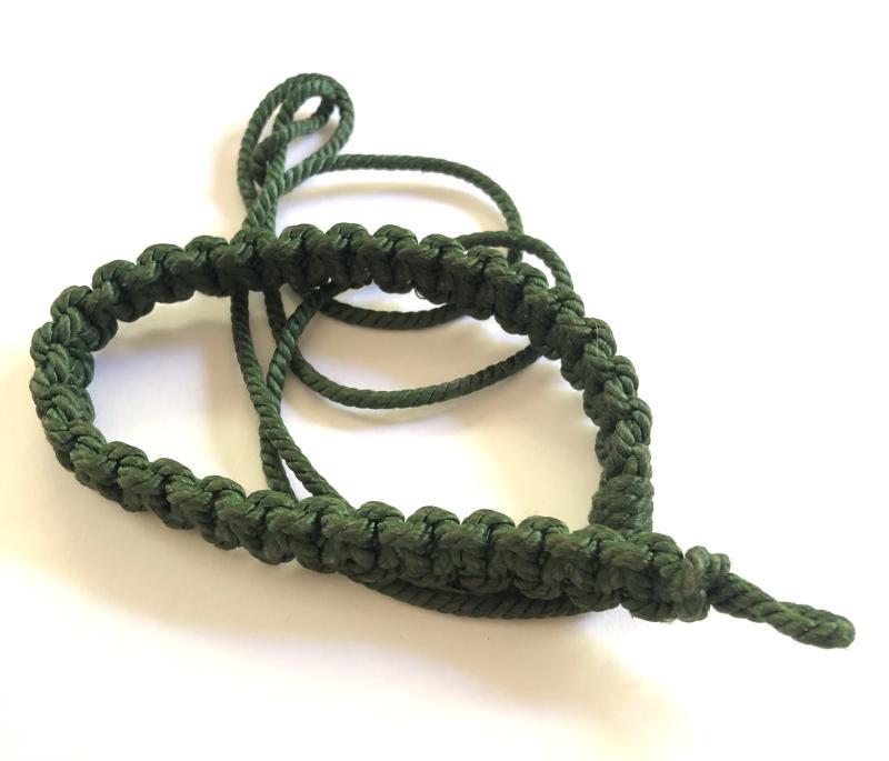 Intelligence Corps green lanyard.