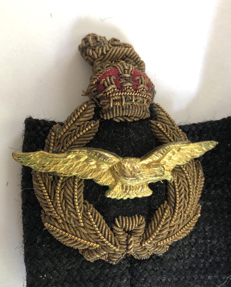 Royal Air Force RAF WW2 Air Officers cap badge.