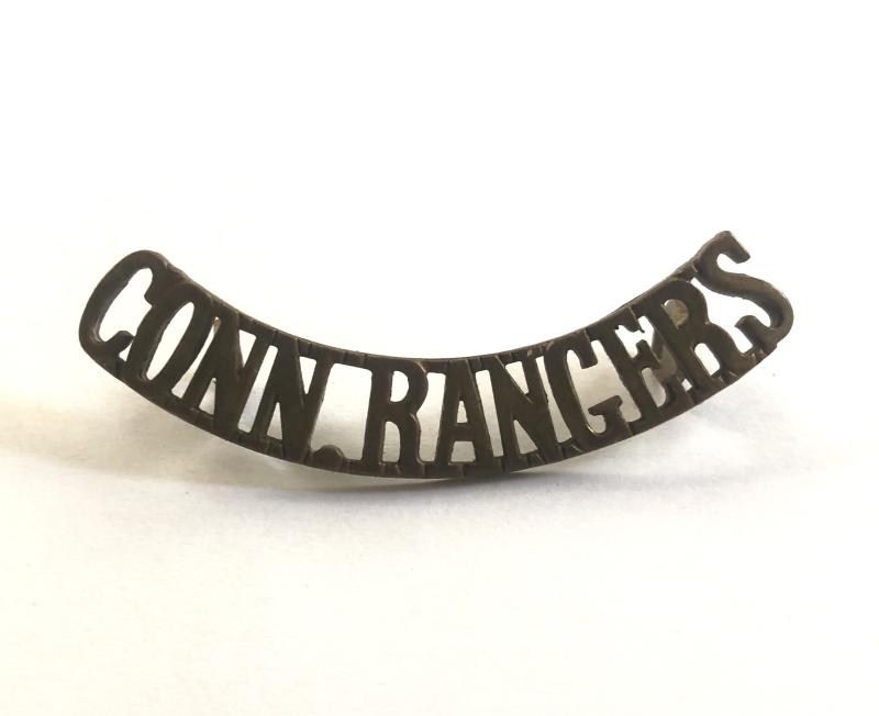 CONN. RANGERS pre 1922 Connaught Rangers brass Irish shoulder title.