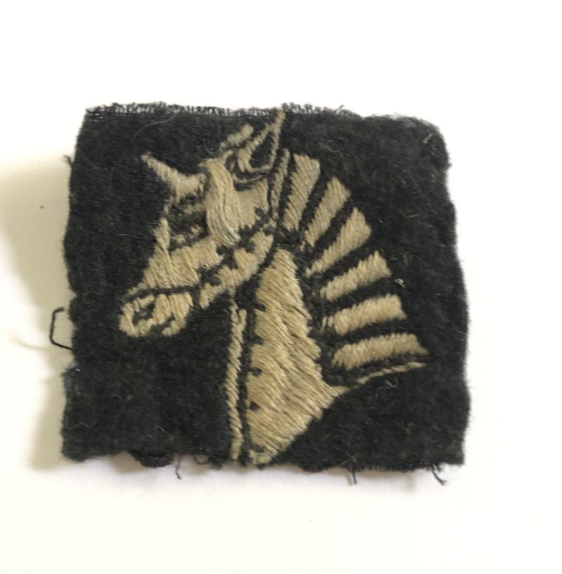 20th Armoured Brigade WW2 cloth formation sign circa 1942-43.