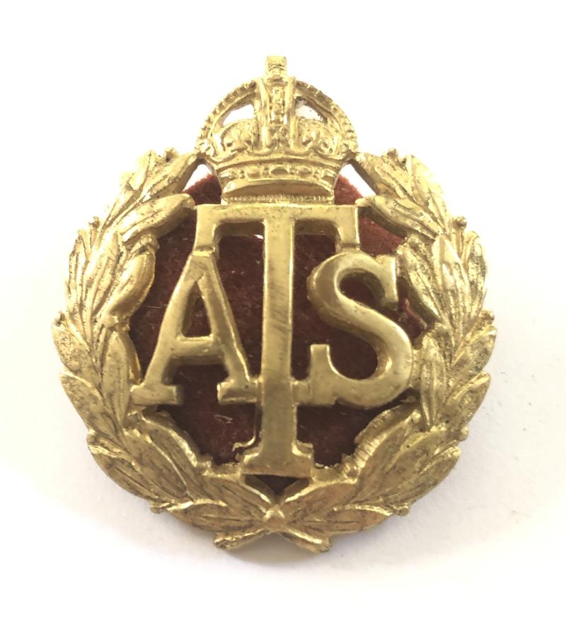 Auxiliary Territorial Service WW2 ATS Officer’s cap badge.