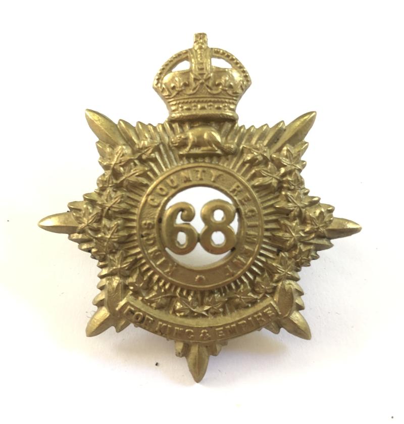 68th King's County Regiment Canadian cap badge, c. 1910