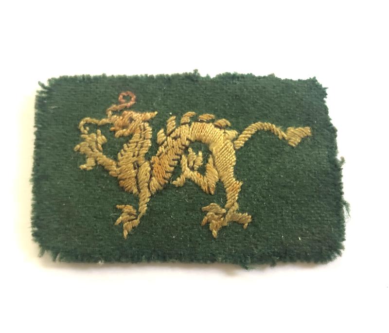 Border Regiment WW2 slouch hat flash.