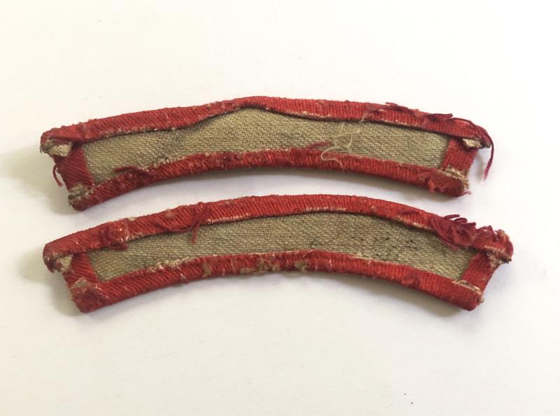 BORDER WW2 pair of printed shoulder titles c. 1943-45.