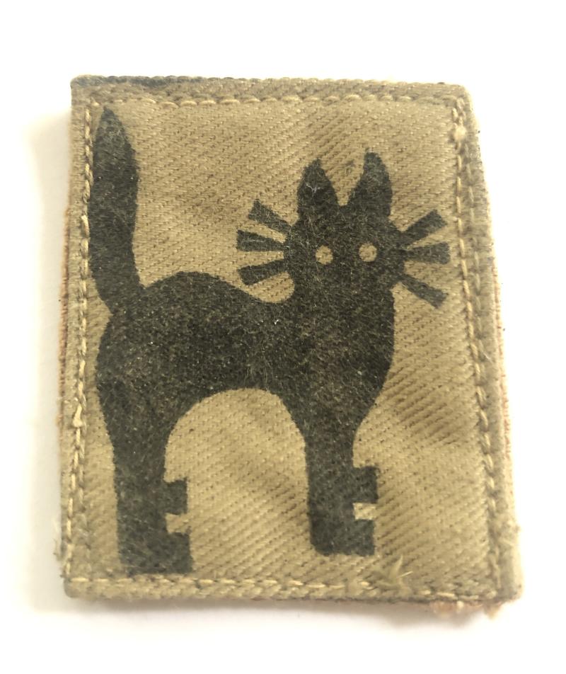 17th Indian Division WW2 cloth formation sign c. 1943-45.