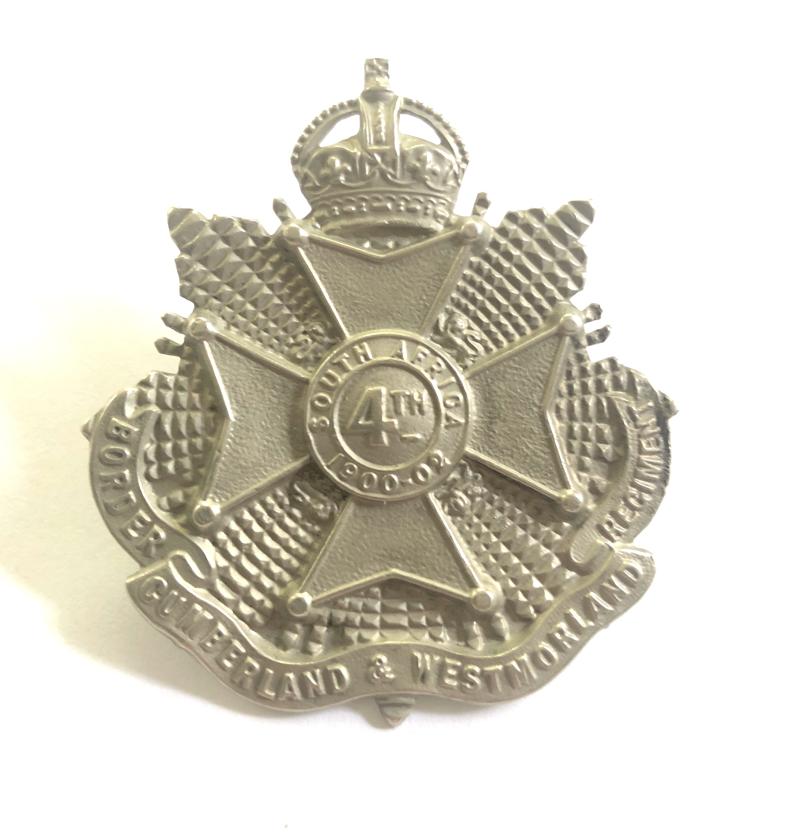 4th (Cumberland & Westmorland) Bn Border Regiment post 1908 cap badge.