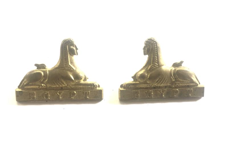 South Wales Borderers pair of post 1882 Victorian collar badges.