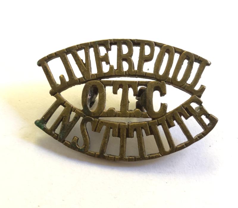 LIVERPOOL / OTC / INSTITUTE shoulder title c. 1908-40.