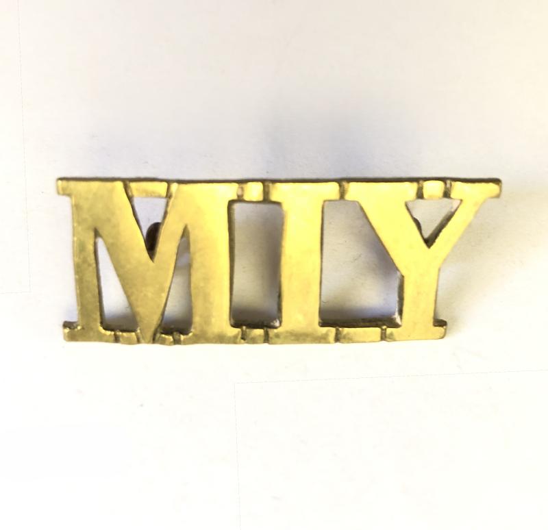 MIY (Montgomeryshire Imperial Yeomanry) Welsh shoulder title C. 1900-08.