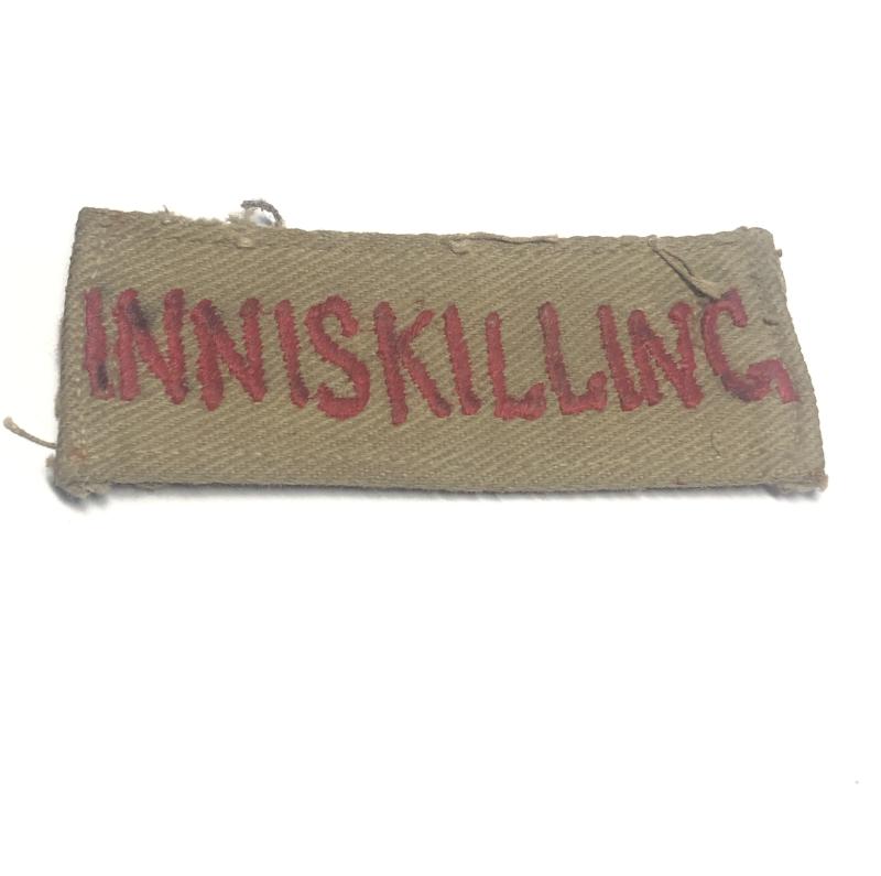 INNISKILLING slip-on Irish shoulder title.