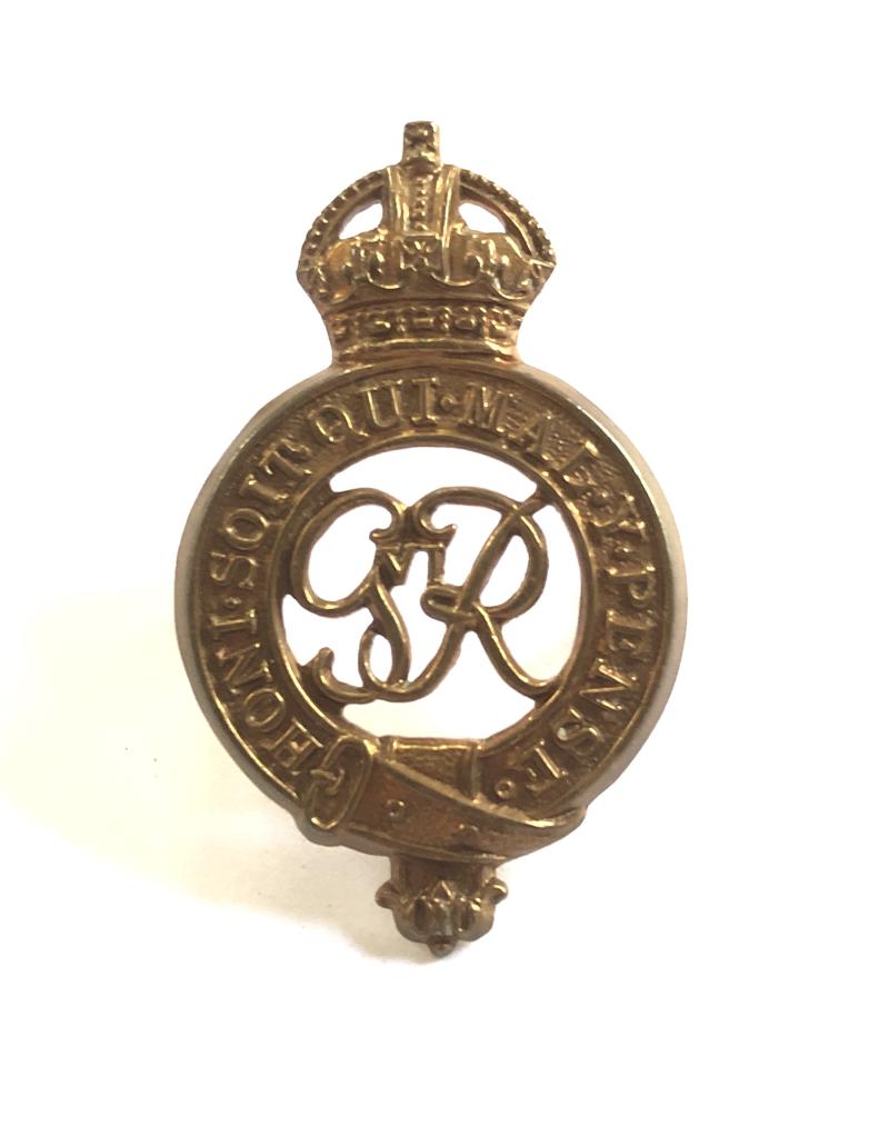 Household Cavalry GVIR cap badge c. 1937-52.