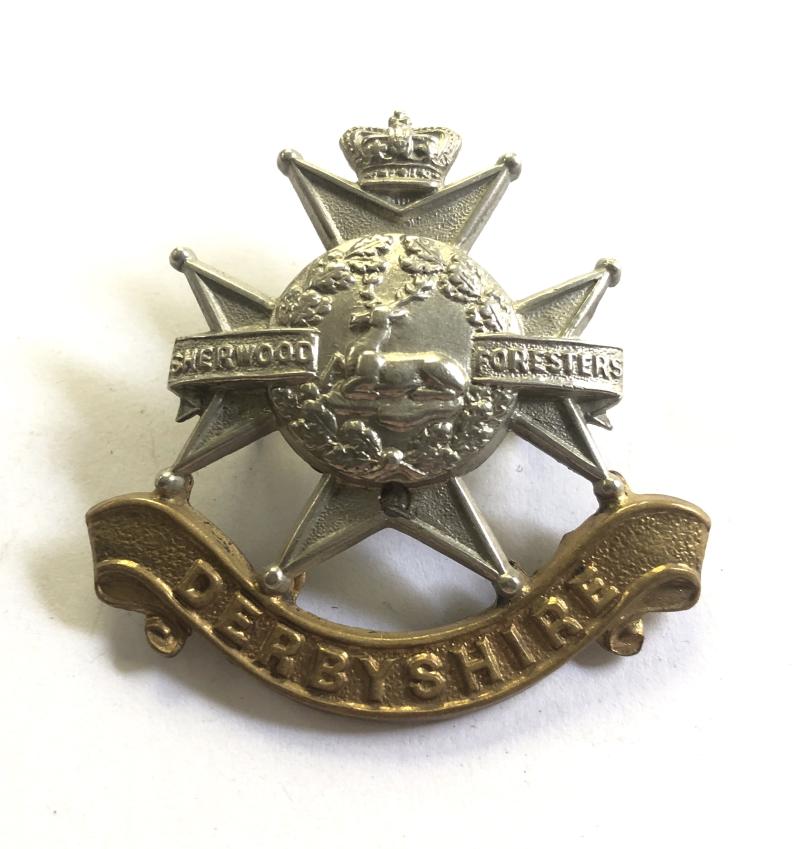 Sherwood Foresters Victorian cap badge.