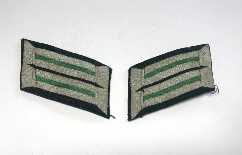 German Third Reich Jager Officer's collar patches.